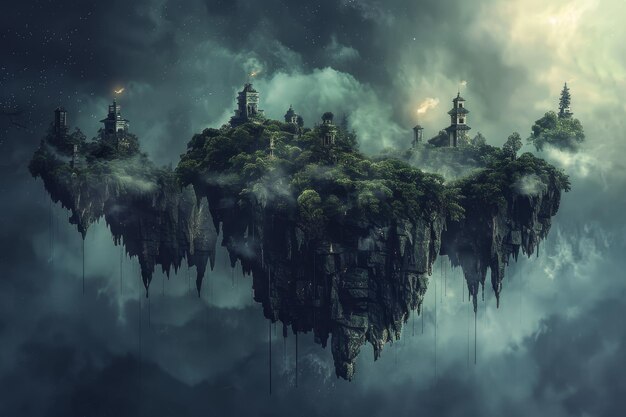 Dark and sinister islands, sitting under other islands.